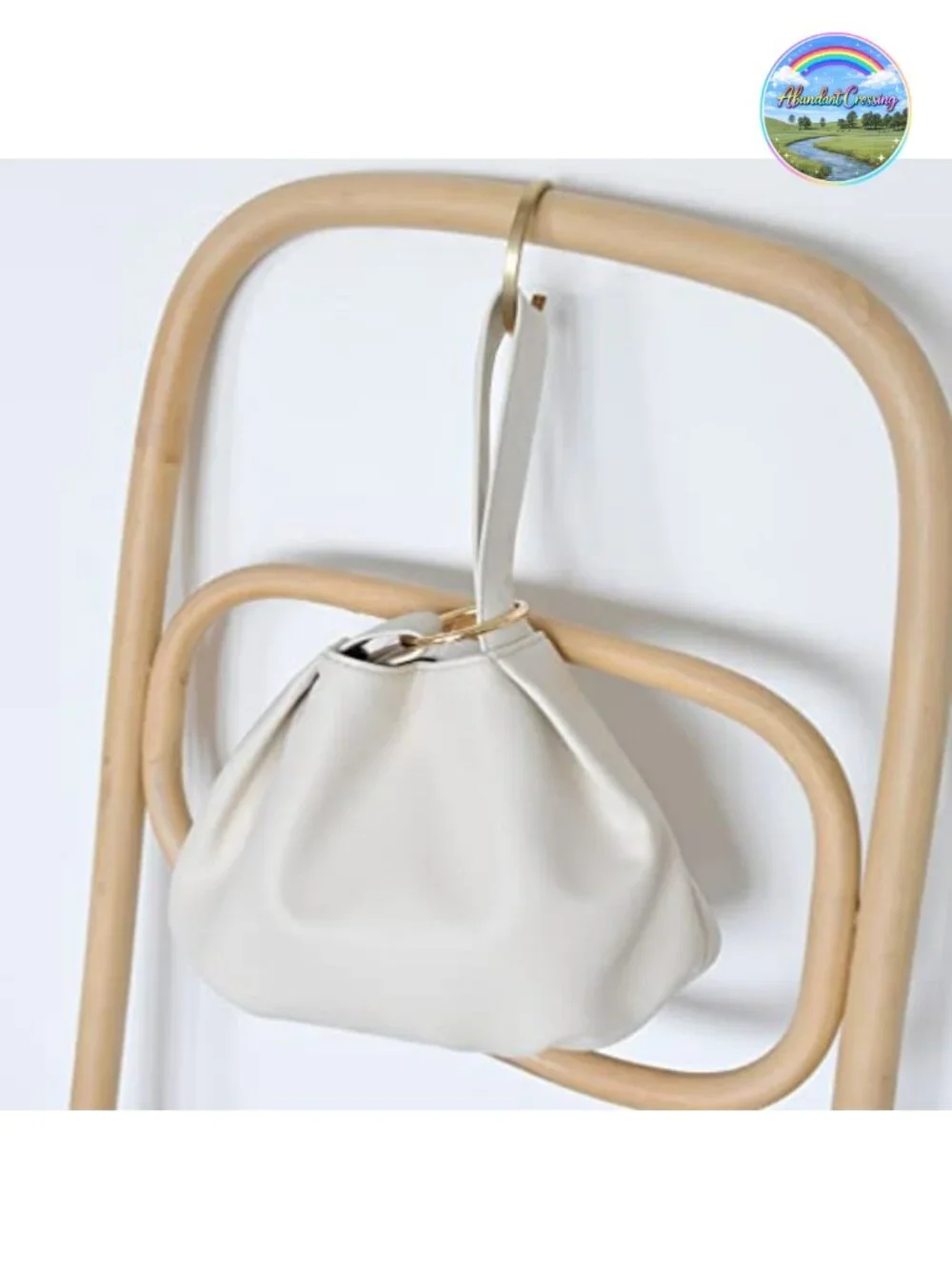 Vegan Leather Hobo Top Handle Bag Wristlet Clutch